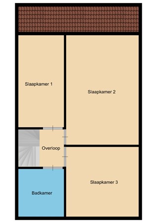 Duvenee 37, 4617 NA Bergen op Zoom - Duvenee 37, plattegrond 1e.jpg