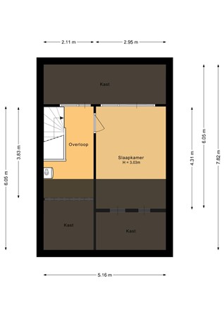 Ouderdinge 11, 4617 NL Bergen op Zoom - Tweede verdieping - 2D.jpg