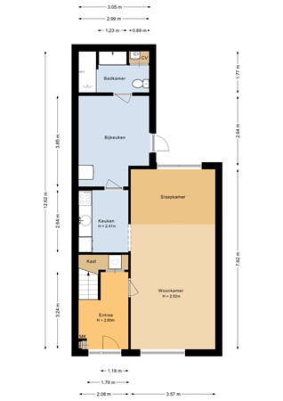 Koning Willem II straat 38, 4611 LE Bergen op Zoom - Begane grond - 2D.jpg