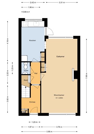 Oude Huijbergsebaan 270, 4625 CM Bergen op Zoom - Begane grond - 2D.jpg