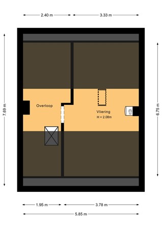 Oude Huijbergsebaan 270, 4625 CM Bergen op Zoom - Vliering - 2D.jpg