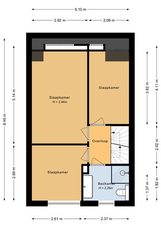 Stelleweg 56, 4617 LD Bergen op Zoom - Eerste verdieping - 2D.jpg