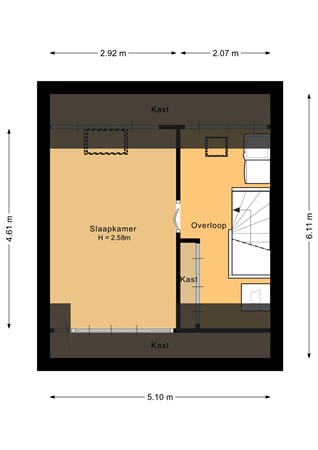 Stelleweg 56, 4617 LD Bergen op Zoom - Tweede verdieping - 2D.jpg