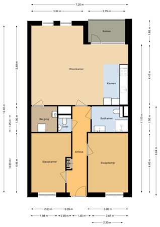 Beukstraat 116, 4621 EV Bergen op Zoom - Eerste verdieping - 2D.jpg
