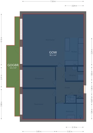 Boeieraak 44, 4617 GB Bergen op Zoom - Appartement - markings.jpg