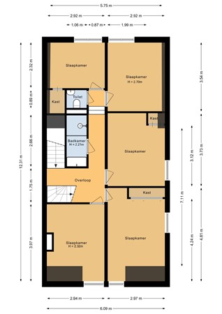 Molenstraat 10, 4698 BC Oud-Vossemeer - Eerste verdieping - 2D.jpg