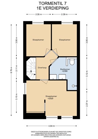 Tormentil 7, 5803 KV Venray - 1E Verdieping - 2D.jpg