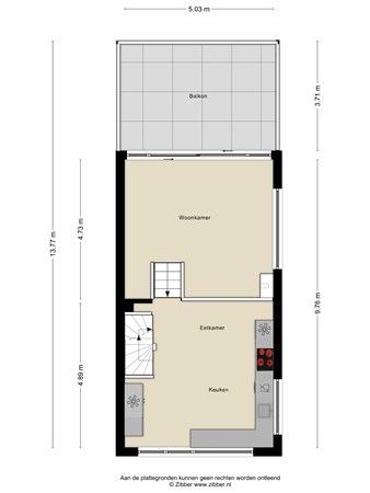 Floorplan - Groot Berkenbos 22, 1974 TB IJmuiden