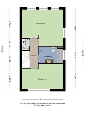 Floorplan - Groot Berkenbos 22, 1974 TB IJmuiden