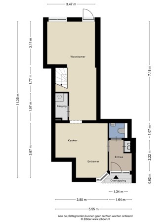 Floorplan - Rijksstraatweg 62, 1964 LK Heemskerk