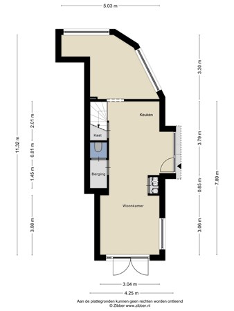 Floorplan - Rijksstraatweg 62A, 1964 LK Heemskerk