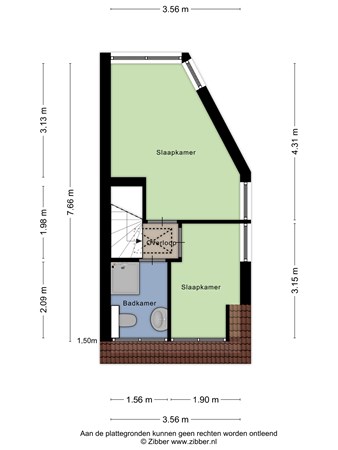 Floorplan - Rijksstraatweg 62A, 1964 LK Heemskerk