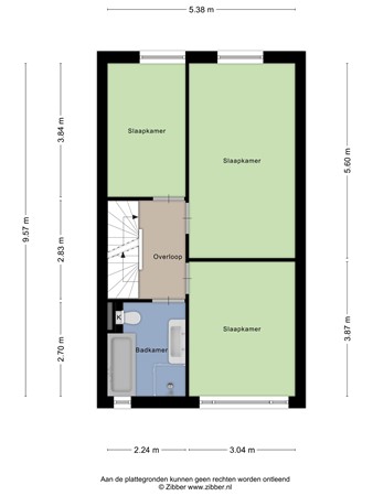 Floorplan - Johanna van Woudelaan 14, 1948 DE Beverwijk
