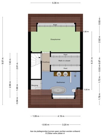 Floorplan - Johanna van Woudelaan 14, 1948 DE Beverwijk