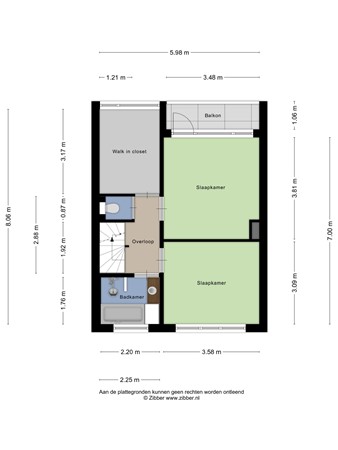 Floorplan - Daltonstraat 5, 1964 TD Heemskerk