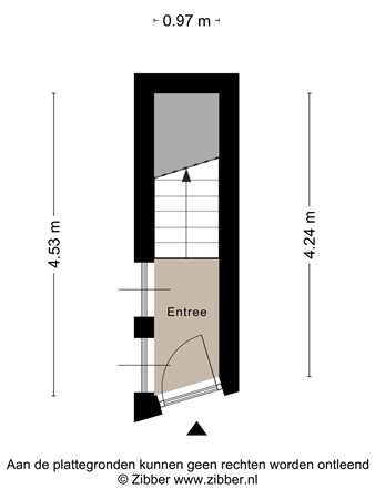 Floorplan - Koningstraat 30A, 1941 BD Beverwijk