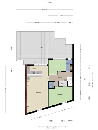 Floorplan - Koningstraat 30A, 1941 BD Beverwijk