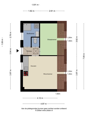 Floorplan - Lagedijk 4B, 2064 KT Spaarndam