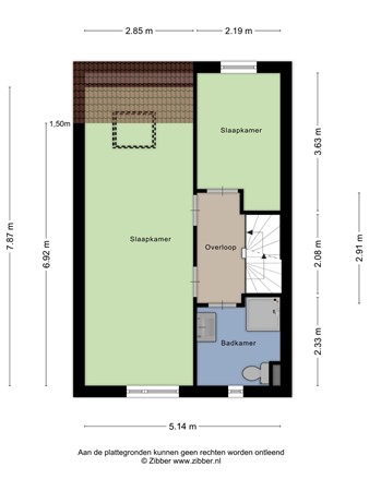 Floorplan - Grote Belt 16, 2133 GA Hoofddorp