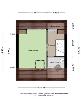 Floorplan - Grote Belt 16, 2133 GA Hoofddorp