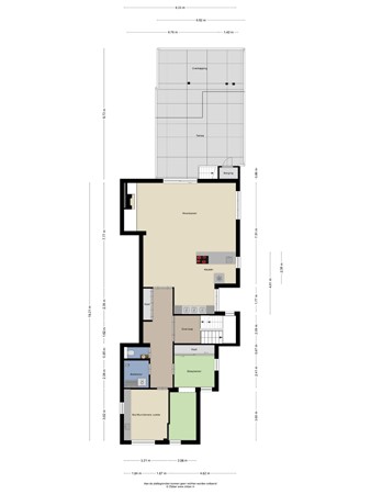 Floorplan - Heemskerkerweg 189, 1945 TG Beverwijk