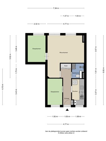 Graafwijkstraat 40, 1941 BZ Beverwijk - 482100_2D_Appartement_Graafwijkstraat_40_Beverwijk_01.jpg