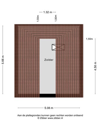 Geestersingel 19, 1815 BA Alkmaar - 481429_2D_Zolder_Geestersingel_19_Alkmaar_03.jpg
