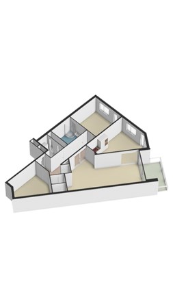 Floorplan - Dobbelsteynporte 4, 6131 DC Sittard