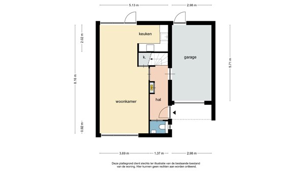 Floorplan - Cavaleriestraat 51, 6135 JM Sittard