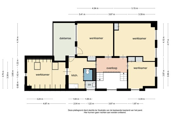 Floorplan - Gouverneur van Hövellstraat 14, 6131 KD Sittard