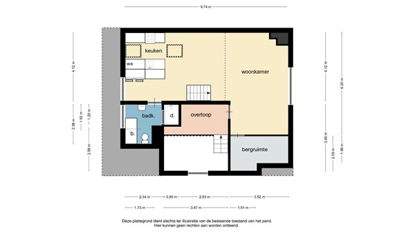 Floorplan - Gouverneur van Hövellstraat 14, 6131 KD Sittard