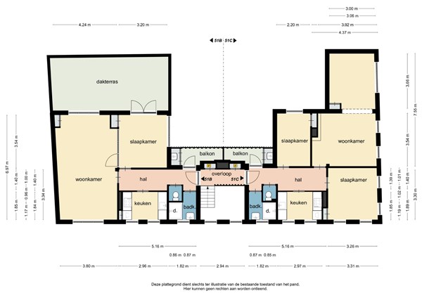 Floorplan - Markt 51, 6161 GK Geleen