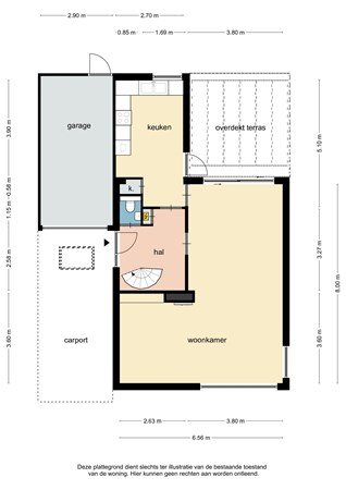 Floorplan - Fabritiusstraat 9, 6174 RG Sweikhuizen