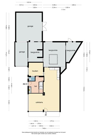 Floorplan - Veestraat 36, 6134 VJ Sittard