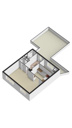 Floorplan - Veestraat 36, 6134 VJ Sittard