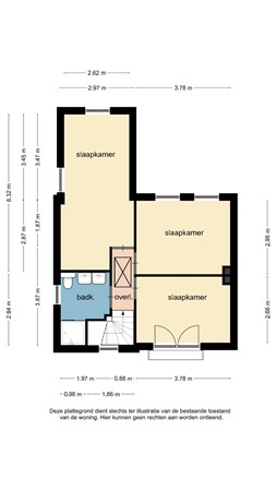 Floorplan - Rubensstraat 36, 6165 TR Geleen