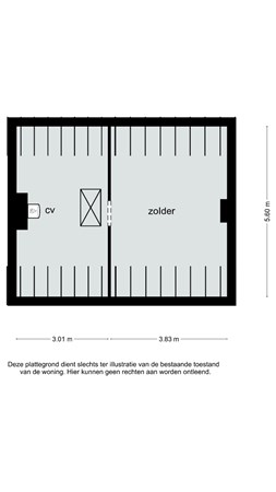 Floorplan - Rubensstraat 36, 6165 TR Geleen