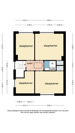 Floorplan - Azaleastraat 61, 6163 CB Geleen