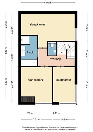 Floorplan - van Ruysdaelstraat 16, 6445 XK Brunssum