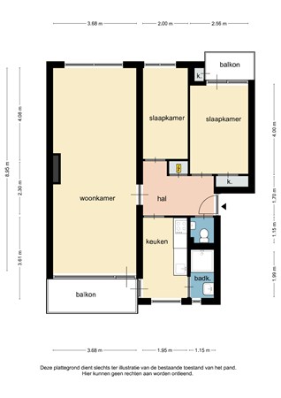 Floorplan - Henri Hermanslaan 294, 6162 GM Geleen