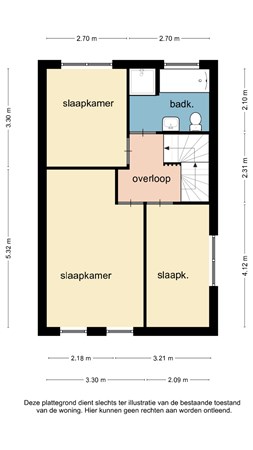 Floorplan - René Van Oranjestraat 1, 6137 HL Sittard