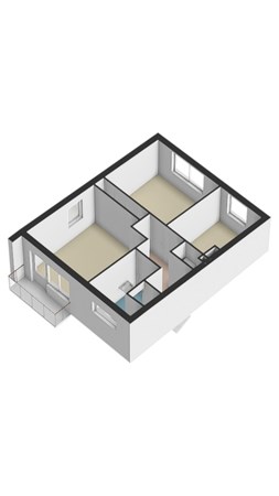 Floorplan - Landsteinerstraat 22, 6164 XH Geleen