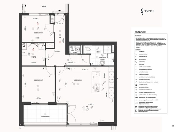 Floorplan - President Kennedysingel Bouwnummer 13, 6137 AB Sittard