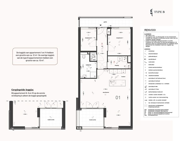 Floorplan - President Kennedysingel Bouwnummer 1, 6137 AB Sittard