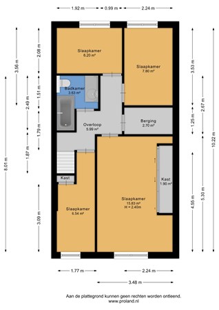 Wijkerstraatweg 261, 1951 EG Velsen-Noord - Eerste verdieping - 2D.jpg