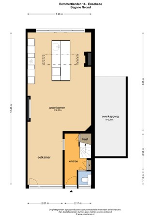 Plattegrond - Remmertlanden 16, 7542 CX Enschede 