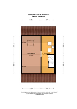 Plattegrond - Remmertlanden 16, 7542 CX Enschede 