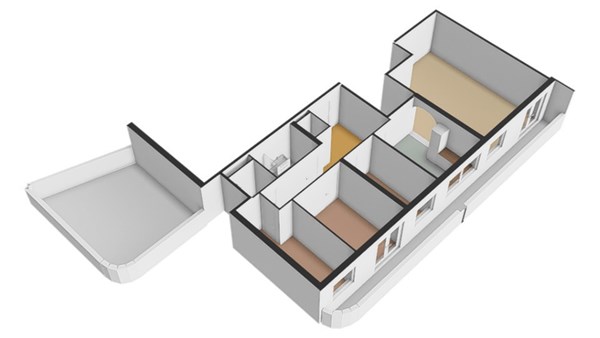 Plattegrond - Roomweg 170-46, 7523 BT Enschede 