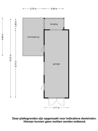 Plattegrond - Thijstraat 23, 7596 KH Rossum 