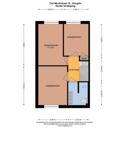 Plattegrond - Carl Muckstraat 10, 7558 EP Hengelo 